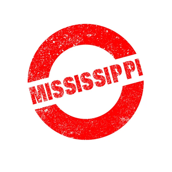 Sello de tinta de goma Mississippi — Vector de stock