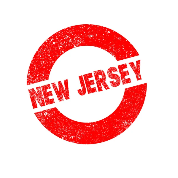 Timbre d'encre en caoutchouc New Jersey — Image vectorielle