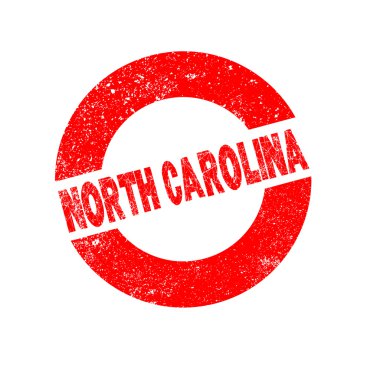 Kauçuk mürekkep damgası North Carolina