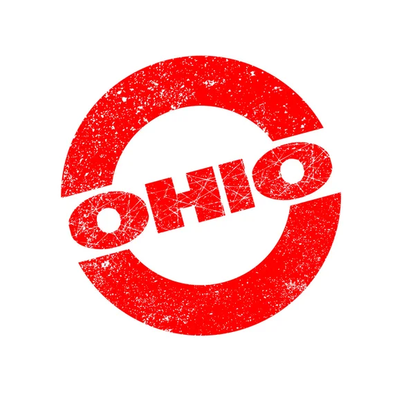 Rubber inkt stempel Ohio — Stockvector
