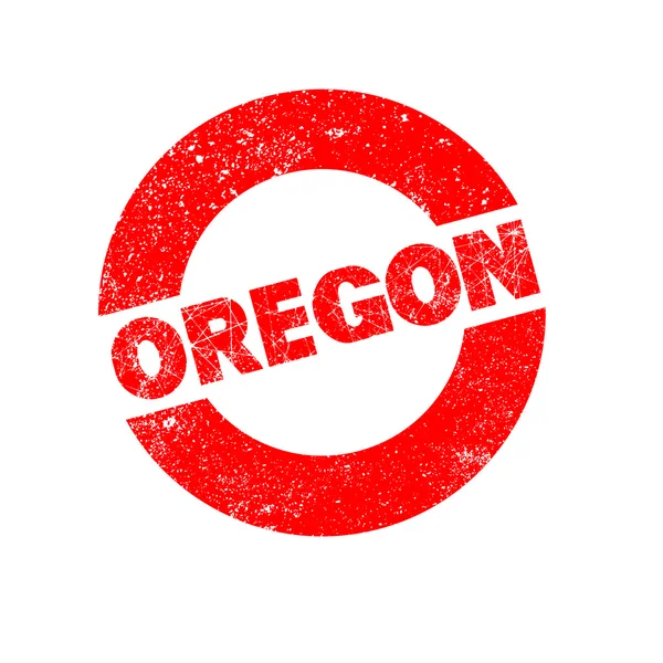 Kauçuk mürekkep damgası Oregon — Stok Vektör