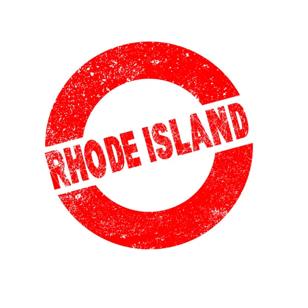 Rubber Ink Stamp Rhode Island — Stock Vector
