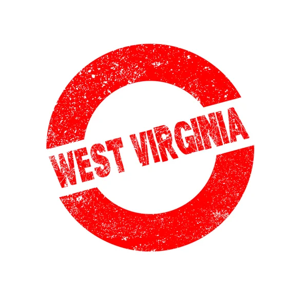 Rubber inkt stempel West Virginia — Stockvector