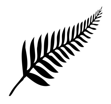 Silver Fern of New Zealand clipart