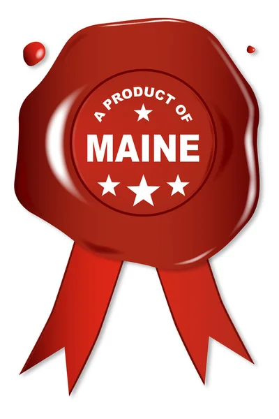 Un producto de Maine — Vector de stock