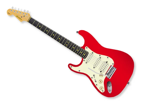 Guitarra zurda — Vector de stock