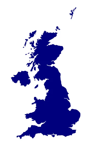 Storbritannien och Nordirland siluett — Stock vektor