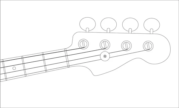 Esquema Cabeza Bass — Archivo Imágenes Vectoriales