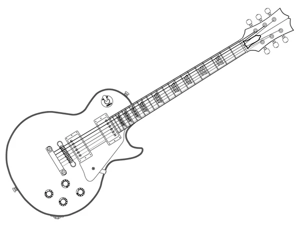 Aperçu Guitare Blues — Image vectorielle