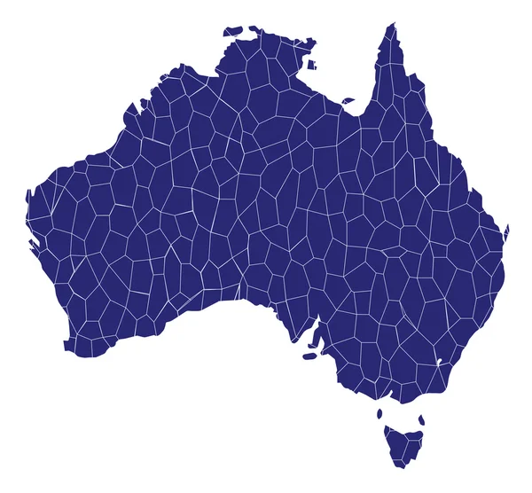 Мозаїчна карта Австралія — стоковий вектор