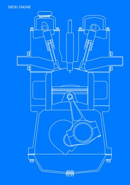 Dizel motor Blueprint