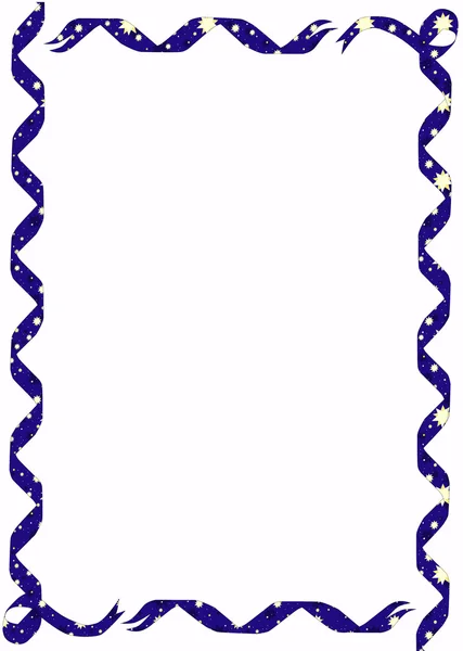 Star Ribbon Border — Stock Vector