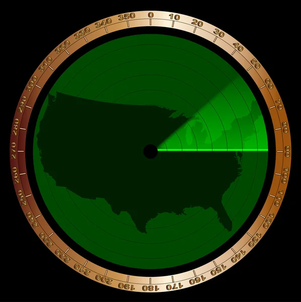 Radar des États-Unis — Image vectorielle