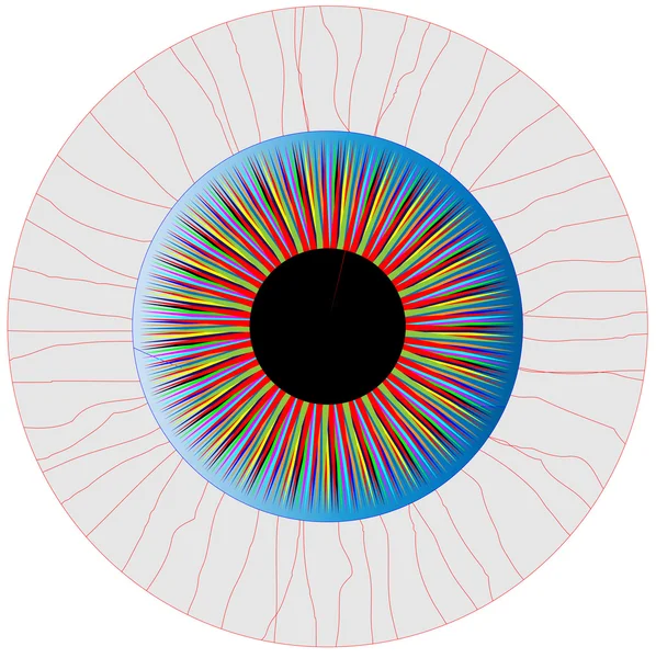 Œil injecté de sang — Image vectorielle