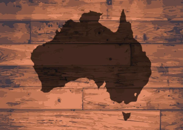 Australie Carte Marque — Image vectorielle