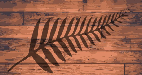 Nouvelle-Zélande Fern Brand — Image vectorielle