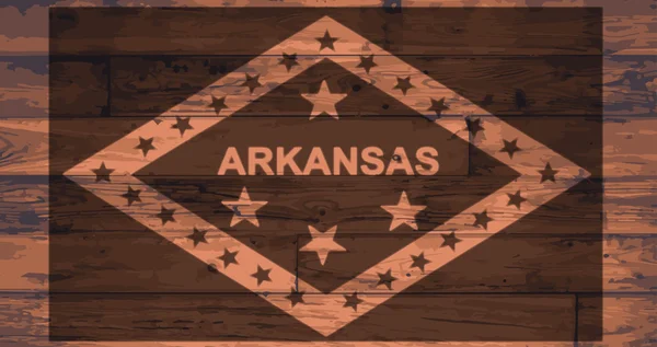Arkansas vlajka značka — Stockový vektor