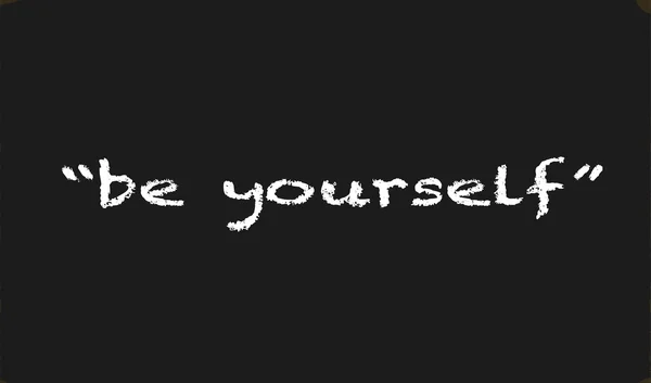 Wees jezelf. — Stockvector