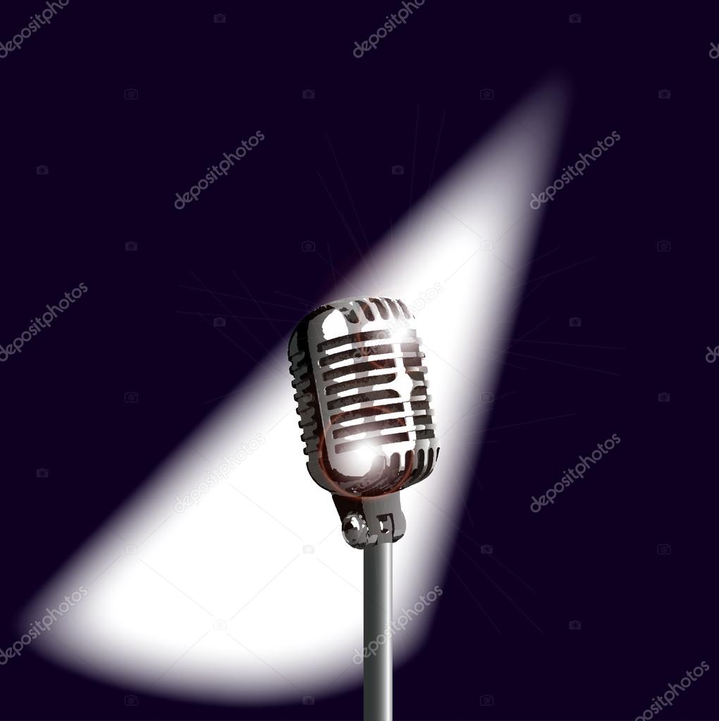 Retro Stage Microphone