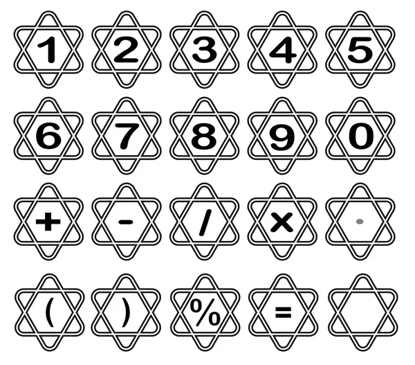 Números triangulares — Archivo Imágenes Vectoriales