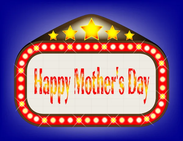 Happy Mothers Day bioscoop Marquee Vectorbeelden
