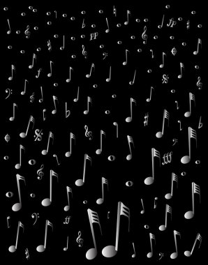 Raining Music clipart