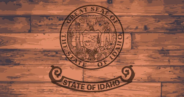Idaho Devlet bayrağı marka — Stok Vektör