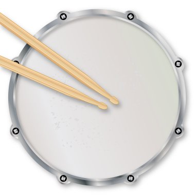 Drumskin and Sticks clipart