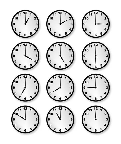 Clocks — Stock Vector