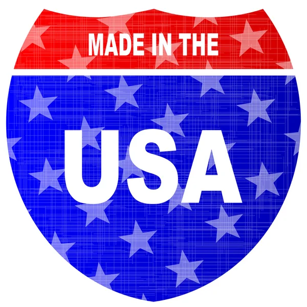 Interstate Made In USA segno — Vettoriale Stock