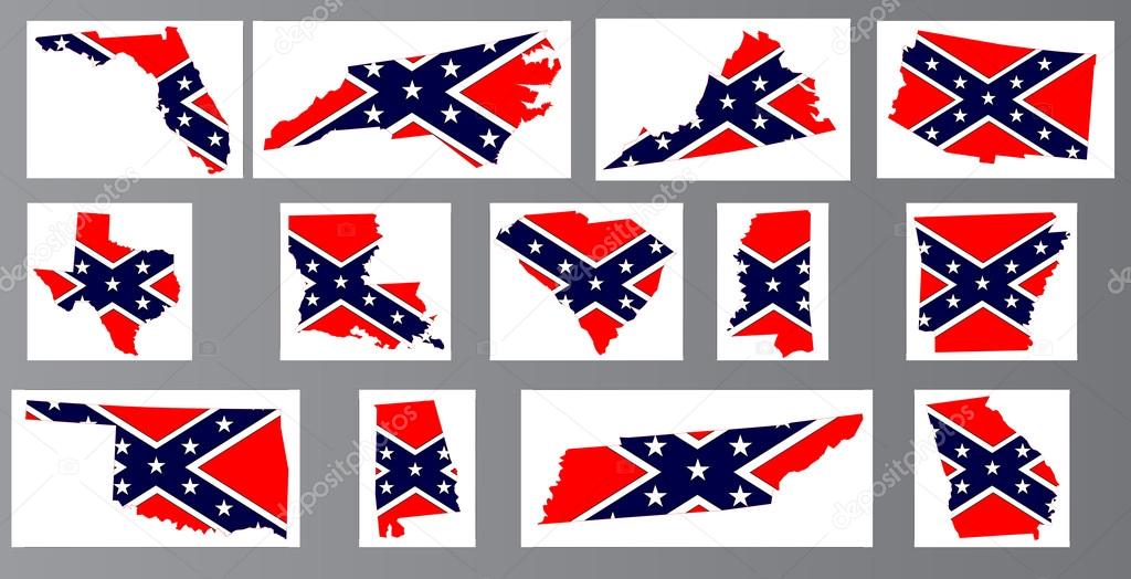 Confederate Flag Maps