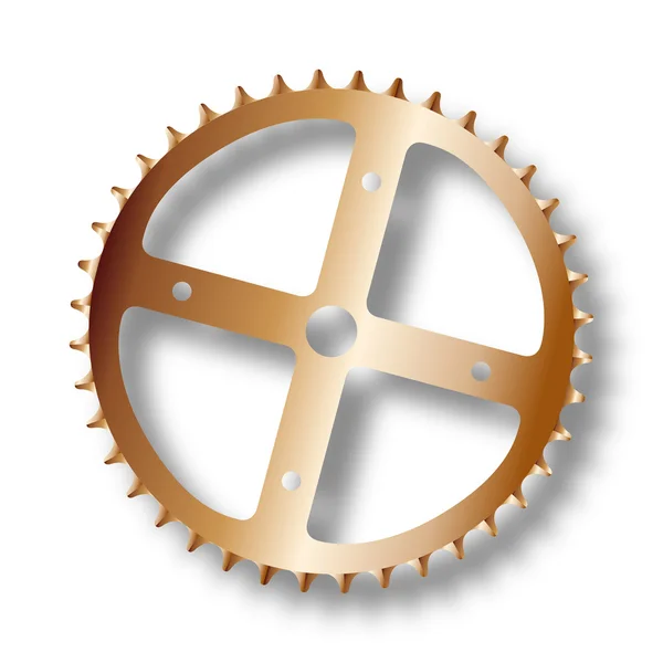 Biciclete de conducere Cog — Vector de stoc