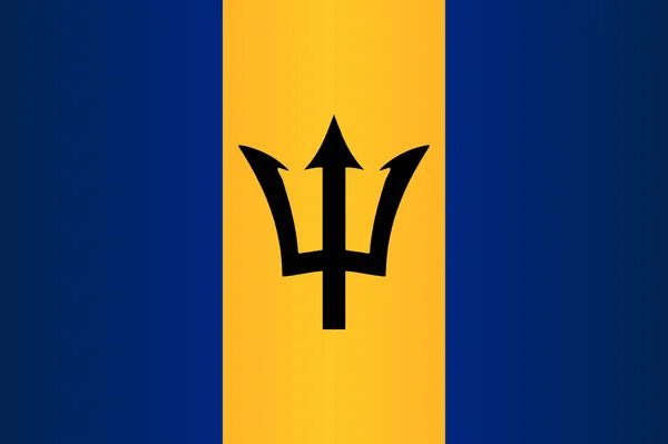 Barbados bayrağı — Stok Vektör