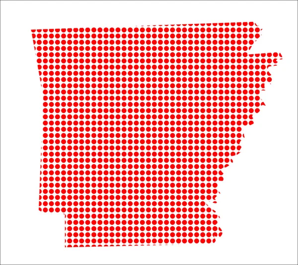 Arkansas kırmızı nokta Haritası