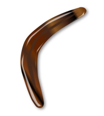 An Aboriginal Boomerang clipart