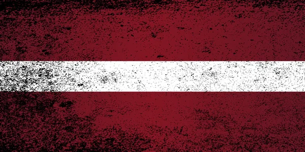 Bandiera della Lettonia — Vettoriale Stock