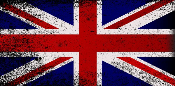 Bandera Grunge Union Jack — Vector de stock