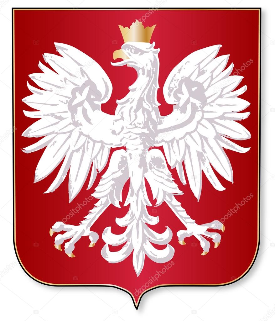 Polish Crest Over White