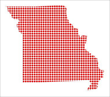 Missouri kırmızı nokta Haritası