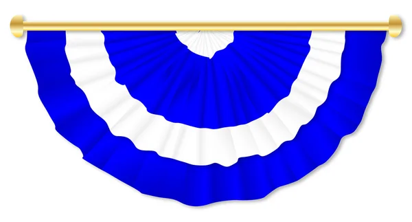 Bunting escocés azul y blanco — Vector de stock