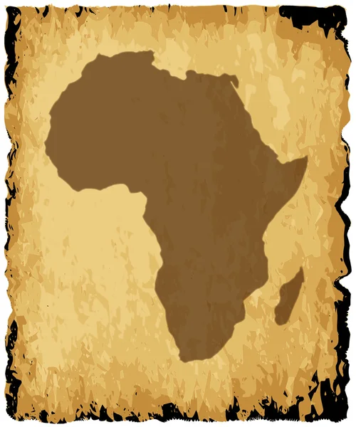 Eski Afrika Haritası — Stok Vektör
