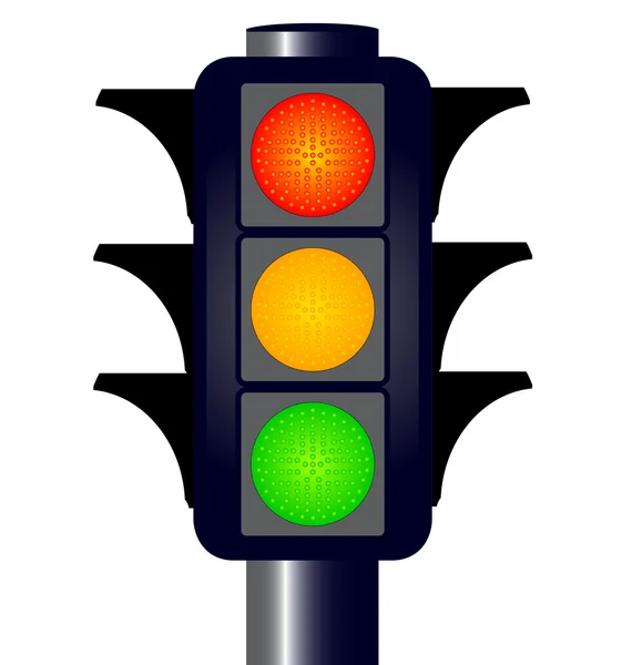 Kukuletalı trafik ışıkları — Stok Vektör