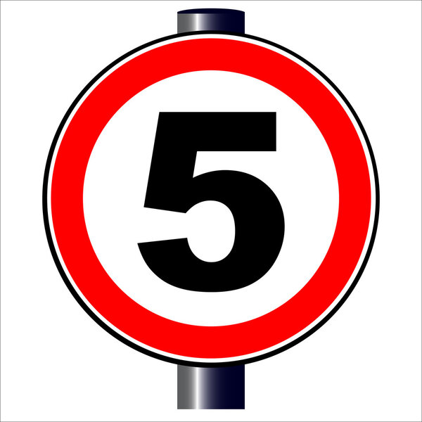 5 mph Sign