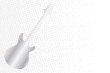 Gri elektrikli gitar arka plan