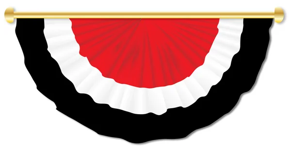 Rosso bianco nero Bunting — Vettoriale Stock