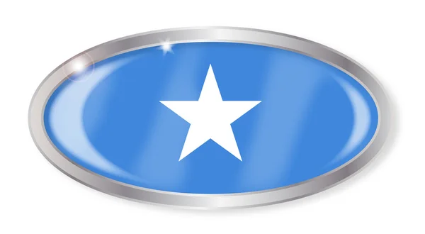 Somalia Flag Oval Button — Stock Vector