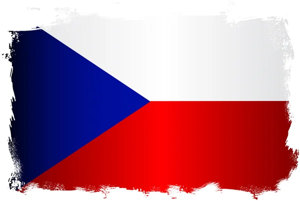 Bandera de Czech Republic Grunge — Archivo Imágenes Vectoriales