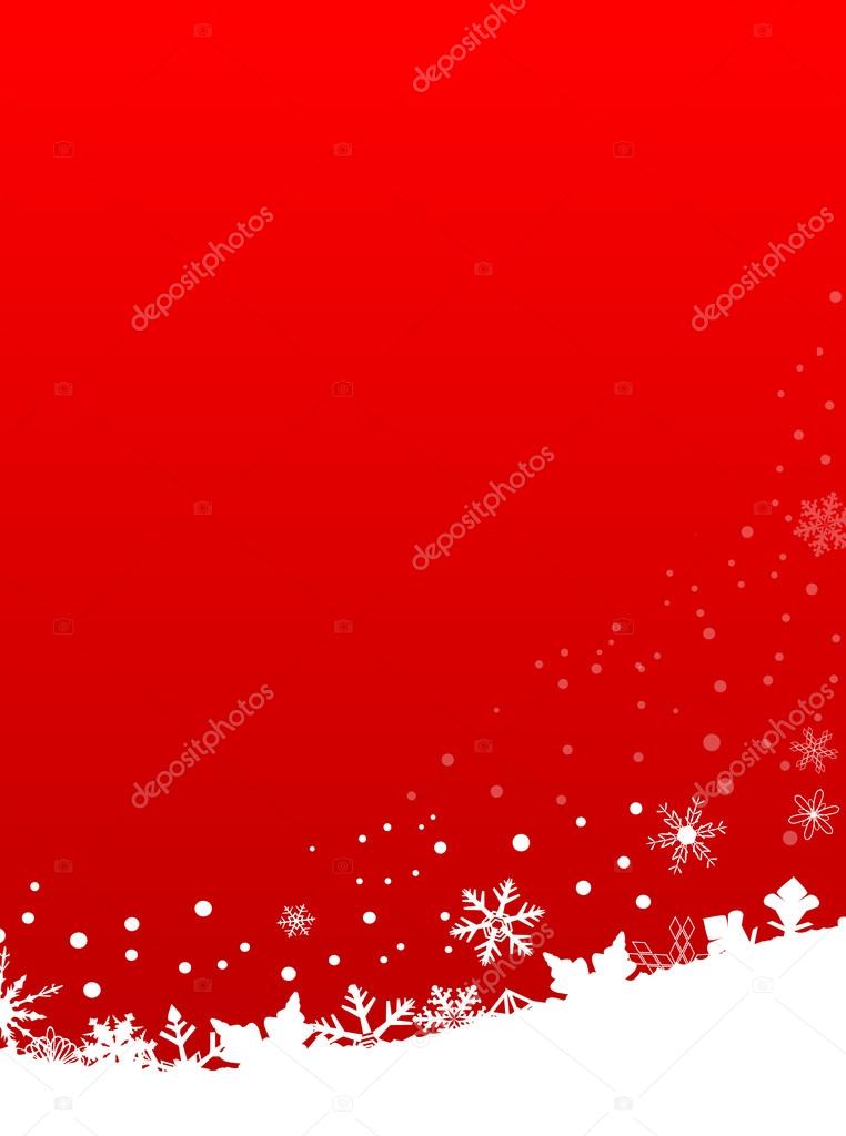 Red Snowflake Scene