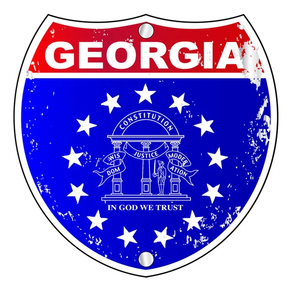 Géorgie Interstate Sign — Image vectorielle