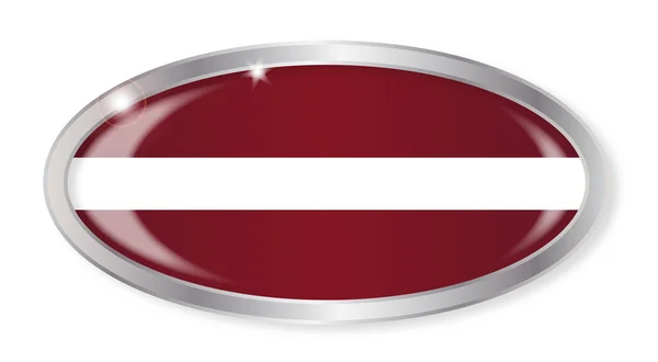 Owalne flaga Łotwy — Wektor stockowy
